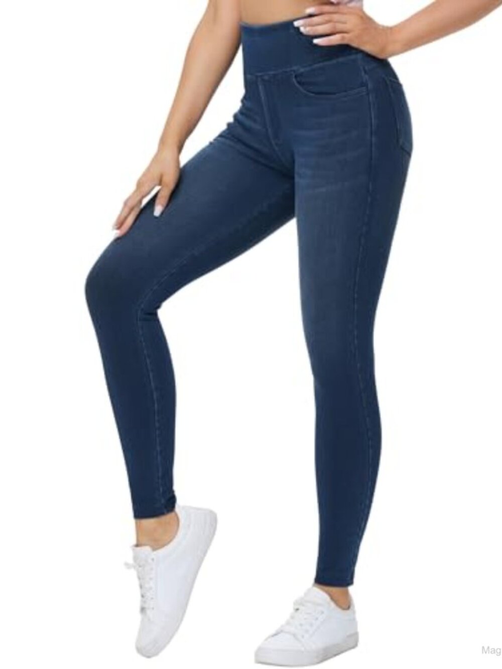 High Waisted Jeggings Stretchy Skinny Jean Leggings Tummy Control Pull On